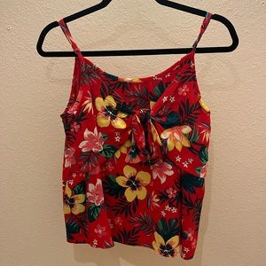 abercrombie floral tank